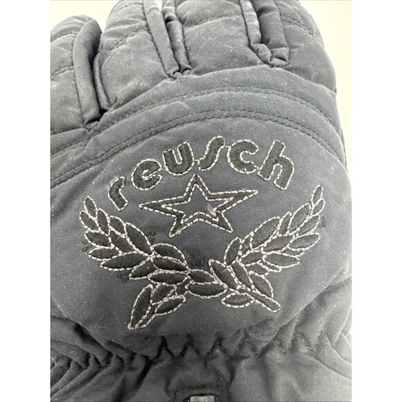 Reusch Softshell Ski Snowboard Gloves Black Size 8.5 Thinsulate C1 Vintage - Picture 3 of 9